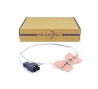 skmeditec12PCS Compatible with Masimo SpO2 Sensor Disposable Cable for Pediatric Child, 3.2 FT Adhesive Tape Probe with 9 Pins LNCS Connector, Replacement Cord with Chip For 1860 (LNCS Pdtx)