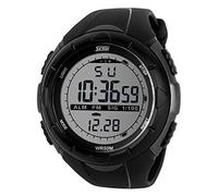 Skmei 1025 Fashionable Personality Creative Waterproof Sports Fan Watch Big Dial Watch, Gift for Men Women Boys Girls (Titanium)