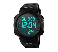 SKMEI Digital Watch with Large and Clear Display 50m Water Resistant Sports Style with Alarm Great Sportswear Watch