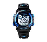 Skmei Kids Sports Watch, Multi Function Digital Kids Watches Waterproof LED Light Wristwatches for Boys Girls (Black)