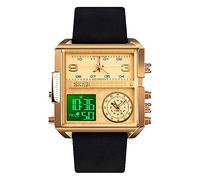 SKMEI Men Digital Watch, Waterproof Military Wrist Watch for Men, Analogue Quartz Watch with Luminous Chronograph Alarm