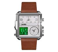 SKMEI Men Digital Watch, Waterproof Military Wrist Watch for Men, Analogue Quartz Watch with Luminous Chronograph Alarm