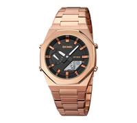 SKMEI Men Watch Dual-Display Electronic Watch with Luminous 50m Waterproof Watch Fashion Mutifunctional Sports Watch for Men- 1816, Rose Gold White, Classic