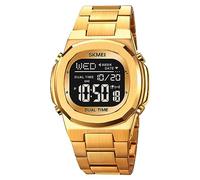 Skmei Men Watch Single Display Electronic Watch Waterproof Fashion Business Trend Watches Men's Watches - 2004, GOLD BLACK, Modern