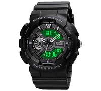 SKMEI Men's Digital Sports Watch, 50Ｍ Waterproof Military Watches LED Screen Large Face Stopwatch Alarm Wristwatch