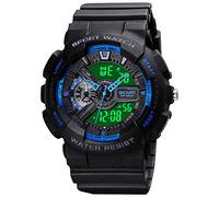 SKMEI Men's Digital Sports Watch, 50Ｍ Waterproof Military Watches LED Screen Large Face Stopwatch Alarm Wristwatch
