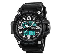 SKMEI Men's Digital Sports Watch, 50Ｍ Waterproof Military Watches LED Screen Large Face Stopwatch Alarm Wristwatch