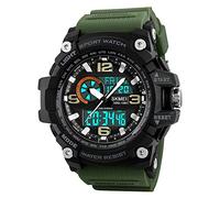 SKMEI Men's Digital Sports Watch, 50M Waterproof Military Watches LED Screen Large Face Stopwatch Alarm Wristwatch