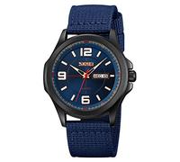SKMEI Men's Digital Sports Watch 50m Waterproof LED Military Multifunction Smart Watch Stopwatch Countdown Auto Date Alarm, Blue-E9315, Modern fashion