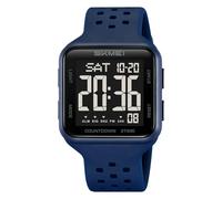 SKMEI Men's Sports Watches Waterproof Military Digital Watches for Men with Multifunction Alarm Dual Time Zones Stopwatch(Army Green), Blue Black