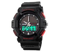 SKMEI New Brand 1050 Oversized Large Display Digitial Sports Watch 50m Solar Power Dual Time UK Seller