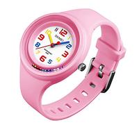 SKMEI Pink Analogue Kids Watch Clear Display Numbers Colours First Watch Rotating Beads Cute Watch Perfect for Ages 5+