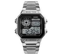 Skmei Sport Watch For Men Digital Stainless Steel - 1335S, stainless_steel, sport