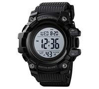 Skmei Sports Watch Men,Digital 5 ATM Watreproof Watches Military Multifunction Display EL Light Wristwatch with Alarm (Large1522Black)