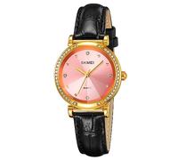SKMEI Women Waterproof Watch, Wrist Watch for Lady Girls, Dress Casual Analog Quartz Watches for Women, 2072pink, classic