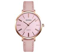 SKMEI Women Waterproof Watch, Wrist Watch for Lady Girls Dress Casual Analog Quartz Watches for Women (Pink Pink)