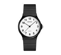 SKMEI Women's Rectangular Watch Rose Gold Silver Stainless Steel Waterproof Luxury Analogue Quartz, Black Digital, 1.5 * 1.3 * 0.3 inch, Classic