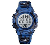SKMEI Wrist Watch for Men, Digital Sports Waterproof Watch with Dual Time Chronograph Countdown Alarm Backlight