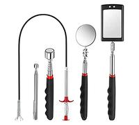 Sknrlko 5Pcs Telescoping Magnet Pick Up Tool Set Extendable Claw Tool Bendable Spring Telescoping for Home Sink Drains Kitchen