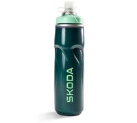 Skoda 000050309J Bicycle Water Bottle, Insulated Flask, 620 ml, Green