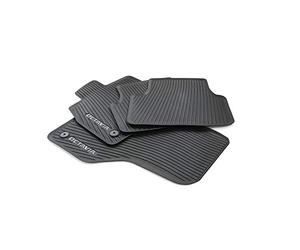 Skoda 5E4061500 Rubber Floor Mats All-Weather Floor Mats 4 x Rubber Mats with Octavia Lettering