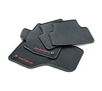 Skoda 5E4061500B Floor Mats All-Weather Rubber Mats Black with Red Octavia Lettering, Not for Mild-Hybrid