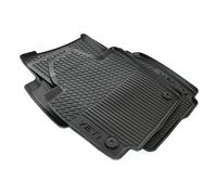 Skoda 5L1061550A Rubber Rugs with Raised Edges, Black