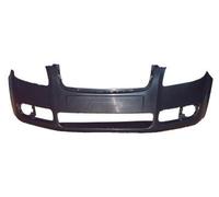 Skoda Fabia 07-10 Front Bumper Black Smooth SK3241001 (6363)