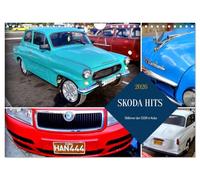 SKODA HITS - Vintage cars from the CSSR in Cuba UK-Version (Wall Calendar 2026 DIN A4 Landscape), CALVENDO 12 Month Wall Calendar