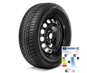 Skoda Karoq 16” Steel Wheel Winter Tyre Bridgestone Blizzak 215/60 Left GENUINE
