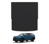 Skoda Kodiaq (2024+) [7 Seat Models] Rubber Boot Liner Boot Mat Protector Anti-Slip Durable Waterproof CAD Laser Cut Tailored Pet Dog Friendly Accessory Black All-Weather Protection Water-Resistant