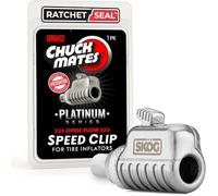SKÖG Chuck Mates Platinum (1 Pack) Quick-Connect with Patented RatchetSeal Technology for Tire Inflators Open-Type