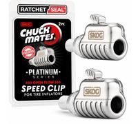 SKÖG Chuck Mates Platinum (2 Pack) Quick-Connect with Patented RatchetSeal Technology for Tire Inflators Open-Type