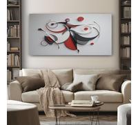 SKOEUI Abstract Dancer Wall Art for Living Room Modern Figure Large Framed Canvas Paintings 60x120 cm Abstract Pictures and Prints, Modern Artwork for Bedroom Bathroom Home Decorations