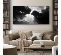 SKOEUI Abstract Figure Wall Art for Living Room 50x100 cm Large Silhouette Kiss Wall Pictures Decoration, Modern Abstract Paintings for Bedroom Office Home, Frameless