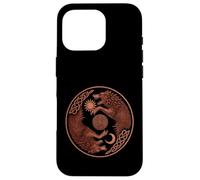 Skoll and Hati Yin Yang Sun and Moon Norse Viking Rune Case for iPhone 16 Pro