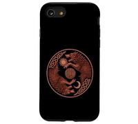 Skoll and Hati Yin Yang Sun and Moon Norse Viking Rune Case for iPhone SE (2020) / 7/8
