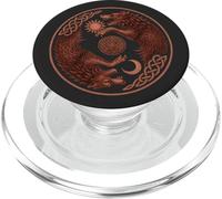 Skoll and Hati Yin Yang Sun and Moon Norse Viking Rune PopSockets PopGrip for MagSafe