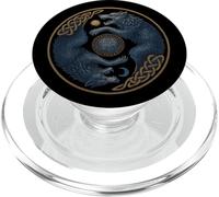 Skoll and Hati Yin Yang Sun and Moon Norse Viking Rune PopSockets PopGrip for MagSafe