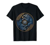 Skoll and Hati Yin Yang Sun and Moon Norse Viking Rune T-Shirt
