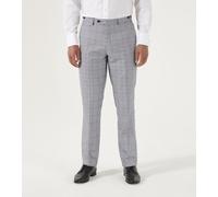 Skopes Men's Anello Check Pattern Trouser in Grey Waist 32 - 56, Insideleg 29-33