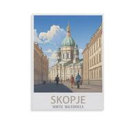 Skopje North Macedonia，Puzzle 1000 Piece Jigsaw Puzzles for Adults, Classic Puzzle Difficult Puzzle for Kids Teenagers Educational Game Toys Gift for Home Travel（75x50cm）-HF16