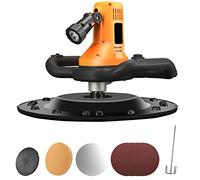 SKORDO Wall Smoothing Machine Concrete Trowel With Mixing Rod And 6 Adjustable Speed Electric Plaster Mortar Cement Putty Trowel With Light, Automatic Mixing And Plastering