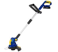 Skotek 20V Cordless Strimmer, Lightweight Grass Cutter, Includes 1 Spool, 1 Battery & 1 Charger in Blue Skotek Blue