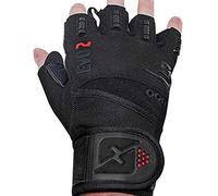 ONLYO Weightlifting Gloves with Integrated Wrist Wrap Support-Double Stitching for Extra Durability-Get Ripped with The Best Body Building Fitness and Exercise Accessories