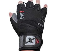 Skott Evo 2 Weightlifting Gloves - Wrist Wrap Support - Extra Durability - Best Body Building Fitness Weight Lifting and Exercise Accessories