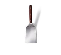 SKOTTSBERG Stainless Steel Spatula - 28 cm with Wooden Handle - Heat Resistant & Rustproof - for Carbon Steel & Cast Iron Pans