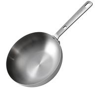 SKOTTSBERG® Tri-Ply professional wok diameter 28 cm, stainless steel, aluminium core, stainless steel handle with branded print, for optimal crispy frying and even cooking, stackable