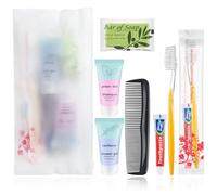 skourvut Homeless Hygiene Kit for Donations,Toothbrush Travel Kit Basic Toiletry Kits Care Package Supplies in Zip Pouch,Homeless Kits Travel Toiletry Bulk for Homeless Women (pack of 20)