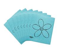 Skoy Cloth, 8-Pack Versatile Swedish Dishcloths for Kitchen and Household Use, Reusable Cleaning Cloths, Planet-Friendly, Dishwasher and Dryer-Safe, Turquoise